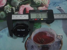 Voltímetro Digital para motocicleta, voltímetro Digital con pantalla LED, resistente al agua, Mini DC5V-48V redondo