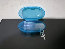 Cepillos de dientes para bebé, cepillo de dientes de silicona suave, cepillo de masaje, Limpieza de dientes con caja para bebé, mascota, cepillo de dientes infantil, herramienta de goma