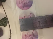 Etiquetas adhesivas redondas y rosas para negocios, pegatinas de papel, para el envase de cocción, papelería, 50 Uds.