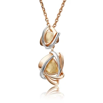 

Yuz platinum pendant made of combined gold