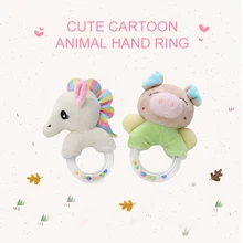 Милые детские погремушки, плюшевые детские Мультяшные игрушки, мягкие колокольчики, музыкальные игрушки 0-24 месяцев, обучающие игрушки для новорожденных, Новинка