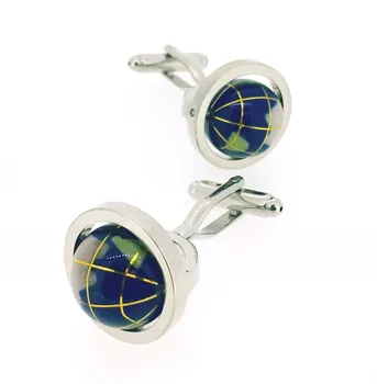 

Cufflinks Globe-Ball Blue World