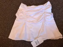 Rapcopter-faldas plisadas de cintura alta para mujer, minifaldas fruncidas Y2K de estilo Retro, color blanco, ropa de calle, para fiestas de los 90, 2020