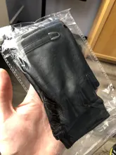 Mitones de cuero sin dedos para mujer, negros, con botón, cálidos, medio dedo, para conducir, Punk, gruesos, 2020