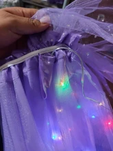 LED brillante luz niños niñas faldas Tutu de princesa niños boda fiesta de baile minifalda traje cosplay led ropa