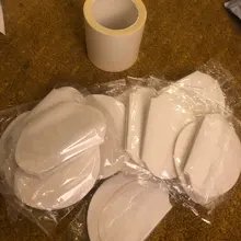 Almohadilla desechable para axila, adhesivo antitranspirante para evitar el sudor, transparente, secado y seco, TSLM2, 1 rollo