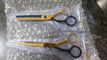 Tijeras profesionales para peluquería, originales de Japón, juego de 2 tijeras para corte de cabello de 5.5 y 6.0 pulgadas