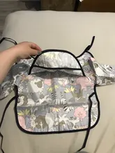 Baberos Bandana para bebé, bonitos Baberos de dibujos animados coloridos, impermeables, para comer, dibujo de manga larga, delantal, babero de autoalimentación para bebé