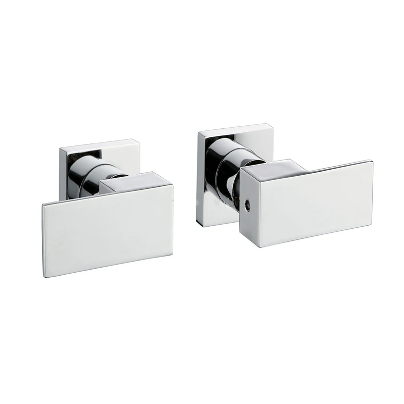 Wall Bathroom Faucet 1/4 Turn Bath Tub Solid Brass Black Tap Mixer Spout Factory Direct Modern Square Wels Hot & Cold Shower Set bathroom faucet bathroom shower faucet set