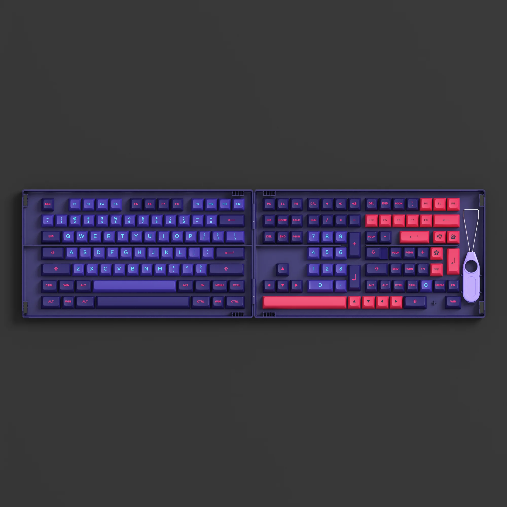 cute keyboards for computers AKKO NEON Keycaps Set Cherry/ASA Profile Double-shot PBT 108 Full Keycaps Set, with 49 Extra Novelty Keycaps gaming computer keyboard