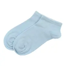 Женские светло-голубые парфюмированные ботиночки, носки 065-530-014