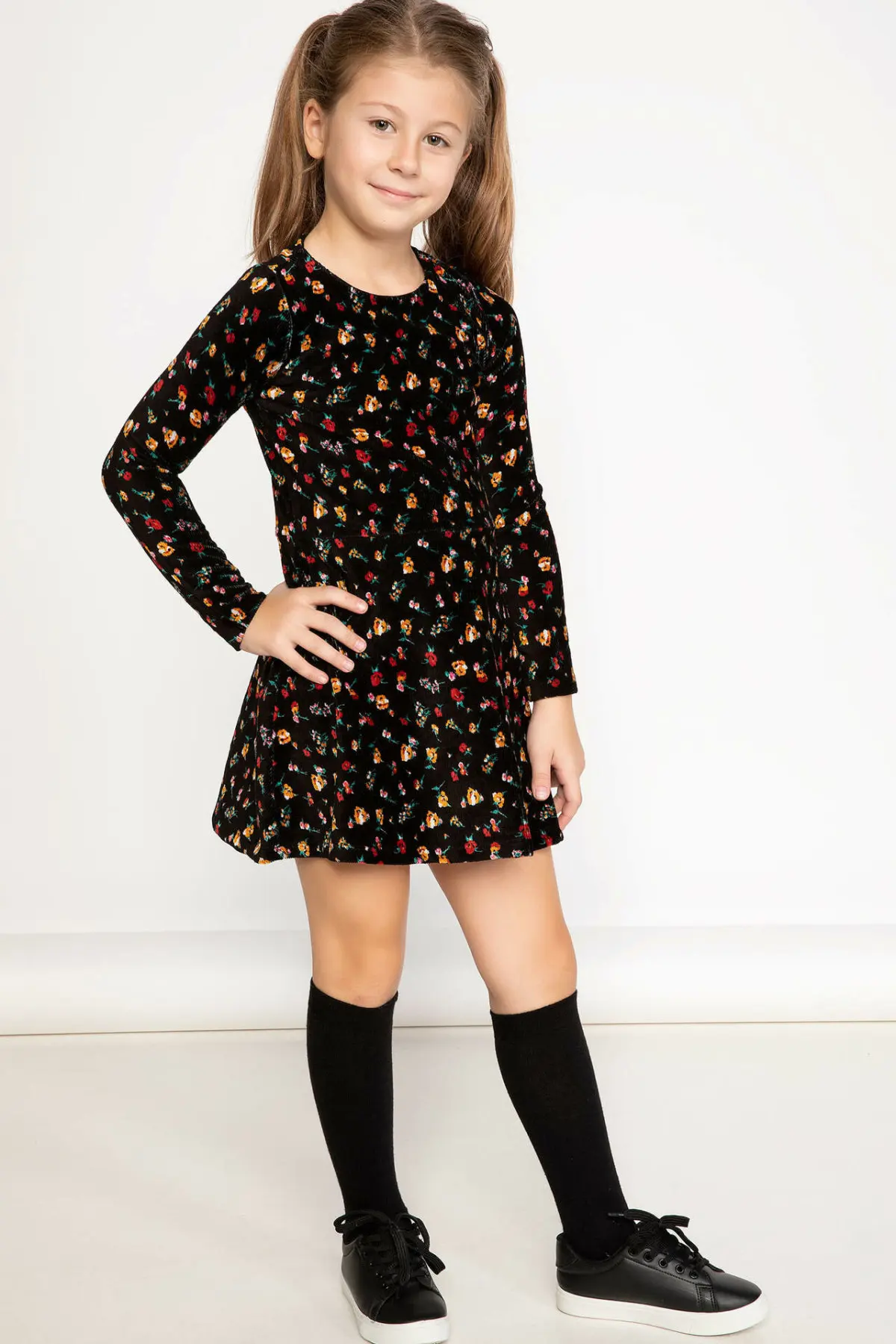 DeFacto девочка вязаный Dress-K3635A618WN | Детская одежда и обувь