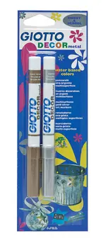 

Felt pens decor metal or/ar metal effect 2 PCs Giotto 014500