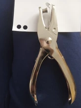 Perforador de Metal de un solo agujero perforadora de papel manual para Scrapbooking, borde de Scrapbooking para collar y pendientes de joyería, herramienta de agujero de tarjeta, 1 ud.