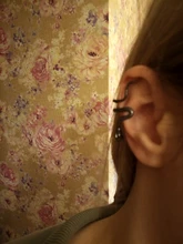 1PC latón serpiente pendiente Clips sin Piercing Punk Clip no perforado pendientes puños de oído para los hombres y las mujeres negro falso Piercing joyería