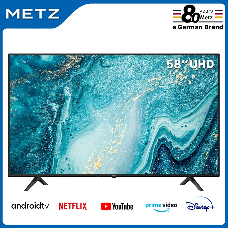 METZ 58MUB6010 58-inch Smart TV ANDROID 9.0 UHD Google Assistant Voice Remote Control 2 years warranty | Электроника