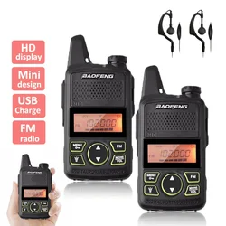 Talkie walkie sans fil professionnel 3KM, interphone portable pour hôtel, chantier, Sports de plein air, cyclisme, Mini talkie walkie 