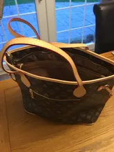 Bolso de compras Retro de gran capacidad para mujer, bolsa de mano de gran capacidad, de hombro, con imagen, de diseñador de lujo, Louis