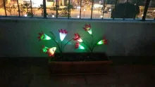 Decorative-Lamp Solar-Light Flower Lily Lawn-Path Yard Outdoor Led Garden Waterproof