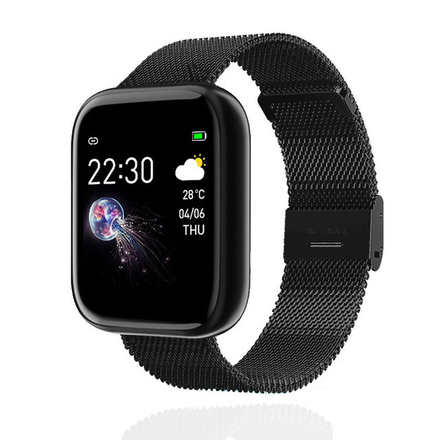 Watch for Women Men Fitness Tracker Square Smartwatch Electronics Sport Wrist Watch For Android IOS Reloj Inteligente