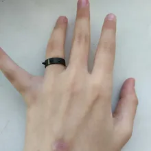 Anillo estilo Punk de acero inoxidable Para defensa propia, joyería de espinas Para Hombres y Mujeres, Joyas Para Hombres y Mujeres