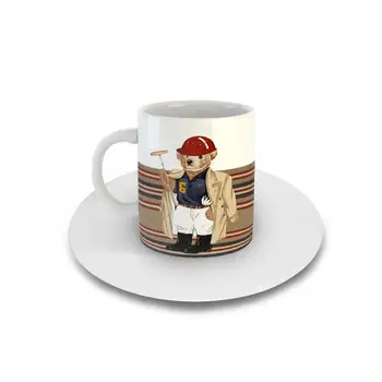 

Golf Player Bear Pattern Turkish Coffee Espresso Cup