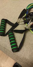 Banda con tubos de resistencia para Fitness, cuerda de tracción elástica para gimnasio y Yoga, expansor de entrenamiento, anclaje de puerta con asa y correa para el tobillo, 11 unidades