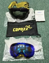 COPOZZ-Gafas de esquí antivaho, lentes de esquí esférico grande, reemplazo de lentes de nieve (solo lentes), UV400, 201