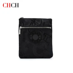 CHCH Men Baiefcase Solid Black Color Large Space Fashion Handbag for Adult Commuting 2021 New