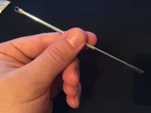 Aguja de acero inoxidable para extraer acné, aguja para extraer acné, acero inoxidable, extracción de espinillas, 1 unidad