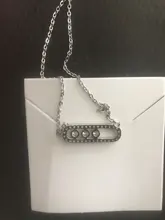 Collar con colgante de circonita de cristal estilo árabe para mujer, joyería de boda delicada de acero inoxidable, oro rosa en Oval, regalos 2020