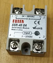 Module 24-380V Solid-State-Relay SSR-25DA High-Quality 40A 10A DC 25A Output AC 3-32v-Input