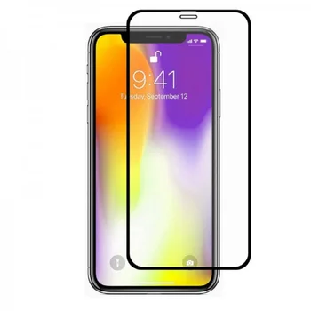 

Protector Screen 11D glue FULL compatible iPhone X XR XS MAX-Tempered Glass Anti Knocking Premium Hardness Extreme