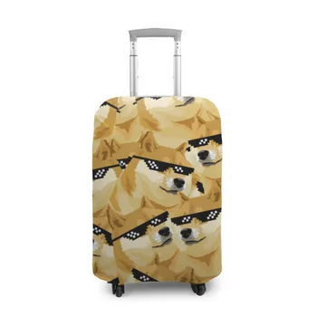 

Case for a suitcase 3D Doge meme in deal with it glasses