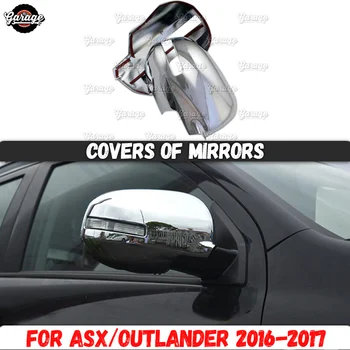 

Covers of mirrors case for Mitsubishi Outlander Sport 2016-2017 ABS plastic molding 1 set / 2 pcs decoration car stylin
