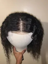 Bobbi Collection-3 mechones con cierre de encaje, parte media, 200 g/set, Pelo Rizado Jerry, tejido de cabello humano indio Remy de 12-22 pulgadas