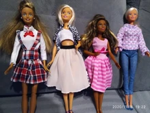 BJDBUS- Ropa de uso diario Casual para muñeca Barbie juguete infantil, ropa y accesorios para barbie chaleco, camisa, falda, pantalones, vestido, casa de muñecas, para niñas