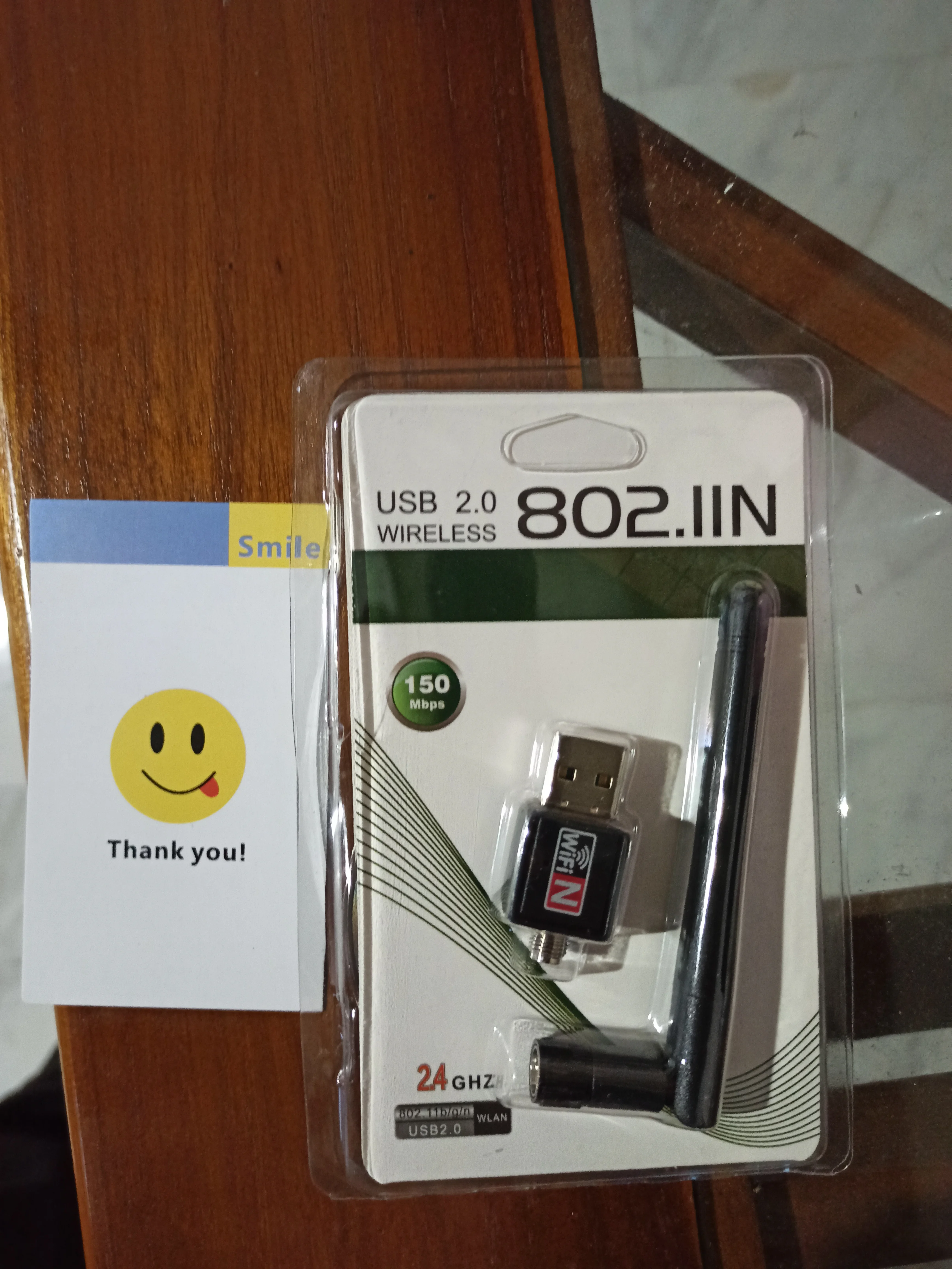 WiFi Wireless Network Card USB 2.0 150M 802.11 b/g/n LAN Adapter with rotatable Antenna for Laptop PC Mini Wi-fi Dongle photo review