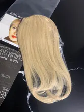 ALI BEAUTY-extensiones de cabello humano con 3 clips, mechones de pelo chino liso Remy, degradado, explosión de flequillo