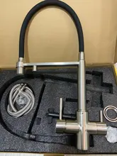 Kitchen Faucet Nozzle-Mixer Brushed Nickel-Brass Bagnolux Hose-Mount-Pull-Down Water-Taps