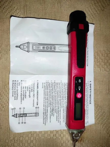 Отзыв о товаре ANENG VC1010 вольтметр цифровой тестер индикатор напряжения тестер напряжения Цифровые датчики напряжения переменногопостоянного тока умная бесконтактная ручка измерительный прибор индикаторная отвёртка вольтметры от пользователя Покупатель