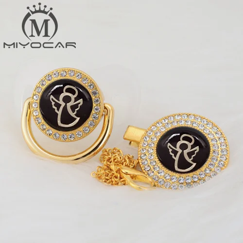 GANGB-1 0-6M MIYOCAR золото серебро танец Ангел прекрасный красивый золотой bling соска и соска клип BPA бесплатно пустышка bling уникальный дизайн гангб - Цвет: GANGB-1 0-6M