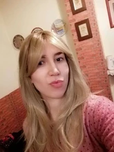 JONRENAU-Peluca de cabello sintético con flequillo para mujer, pelo largo de onda Natural resistente al calor, color rubio medio, no brillante