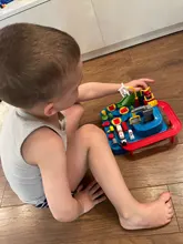 Juguetes educativos para niños, pista de aventura, juegos de mesa, Rail, coches mecánicos, estacionamientos, regalos de Navidad para niños