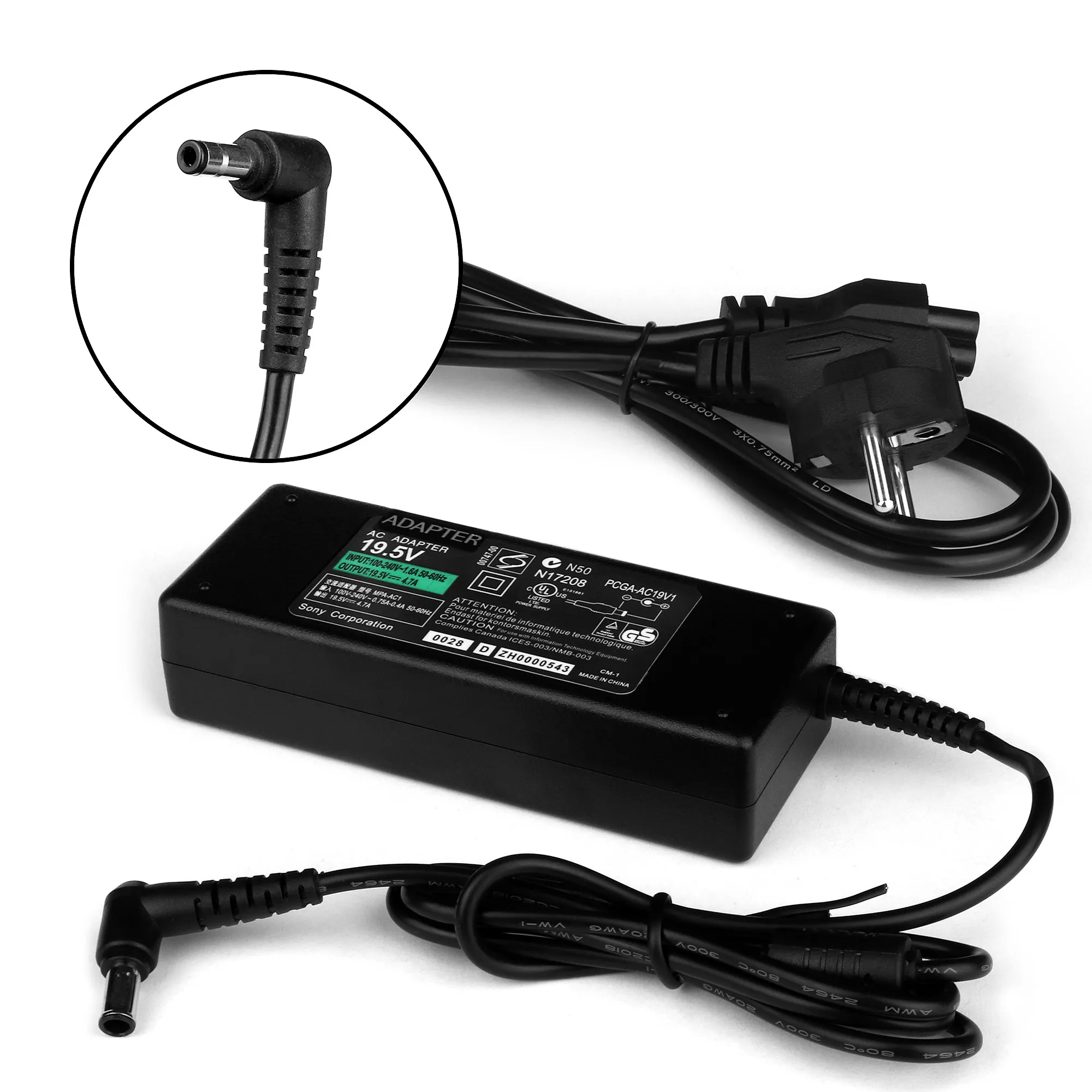 Блок питания для ноутбука Sony 19.5V 4.74A (6.0x4.4) 90W GP-AC19V33. | Компьютеры и офис