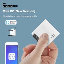 SONOFF – Mini commutateur Wifi MINIR2, bricolage, câblage bidirectionnel, Modules domotique intelligents compatibles avec eWelink Alexa Google Home