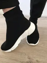 MWY-calcetines tobilleros transpirables para Mujer, zapatillas deportivas informales, zapatos de plataforma de cuña, suela suave