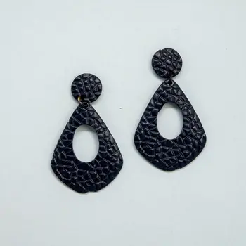 

Earrings jewelery triangle (Lock-Carnation, jewelery alloy, blue) 53914