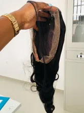 30 pulgadas de la onda del cuerpo de la peluca con malla Frontal Pre arrancado con el pelo del bebé Remy brasileño 13x4 Frontal de encaje pelucas de cabello humano para las mujeres negras