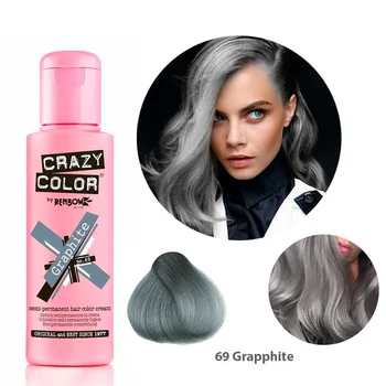 

Crazy color hair dye, crazy color 69 grapphite (graphite) 100 ml.